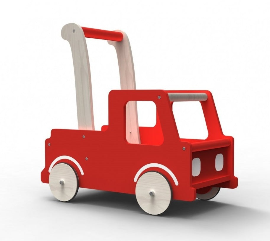 Moover Wooden Push-along Red Truck