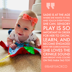 Baby Jack Crinkle Sensory Toy - Prayer