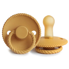 Load image into Gallery viewer, Frigg Latex Rope Pacifier 2 pack - Honey Gold
