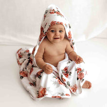 Load image into Gallery viewer, Snuggle Hunny Kids Rosebud Organic Hooded Baby Towel (Extra Large Size)
