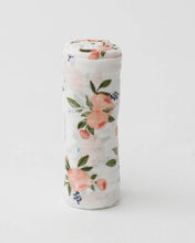 Load image into Gallery viewer, Little Unicorn Cotton Muslin Swaddle - Roses
