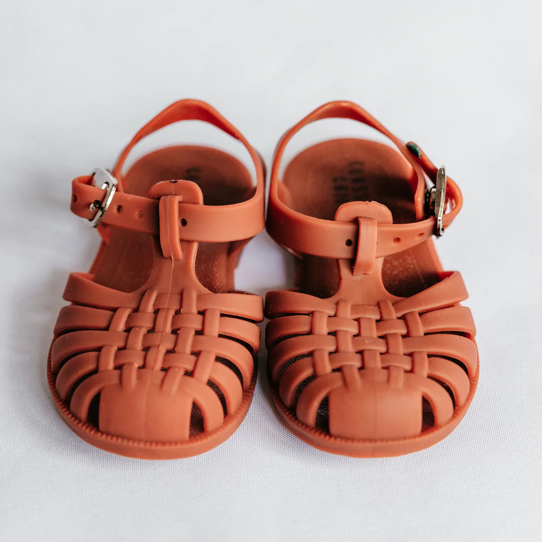 Classical Child Jelly Sandals Rust Babylove Ltd