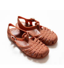 Load image into Gallery viewer, Classical Child Jelly Sandals - Rust
