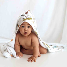 Load image into Gallery viewer, Snuggle Hunny Kids Safari Organic Hooded Baby Towel (Extra Large Size)
