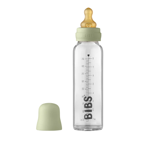 BIBS Baby Glass Bottle Complete Set 225ml - Sage