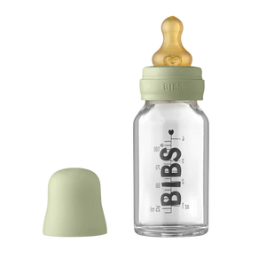 BIBS Baby Glass Bottle Complete Set 110ml - Sage