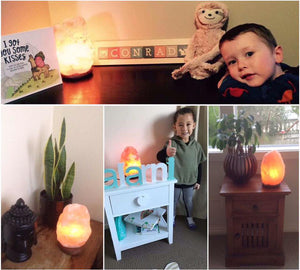 Himalayan Salt Lamp with Dimmer Switch - Perfect Night Light For Nursery
