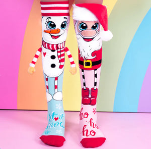 Madmia Santa & Snowman Socks - 3-5 years & 6-99 years