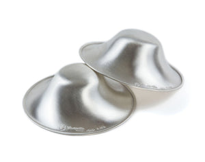 The Original Silver Nursing Cups - Nipple Shields for Nursing Newborn -  Newborn Essentials Must Haves - Nipple Covers Breastfeeding - 925 Silver