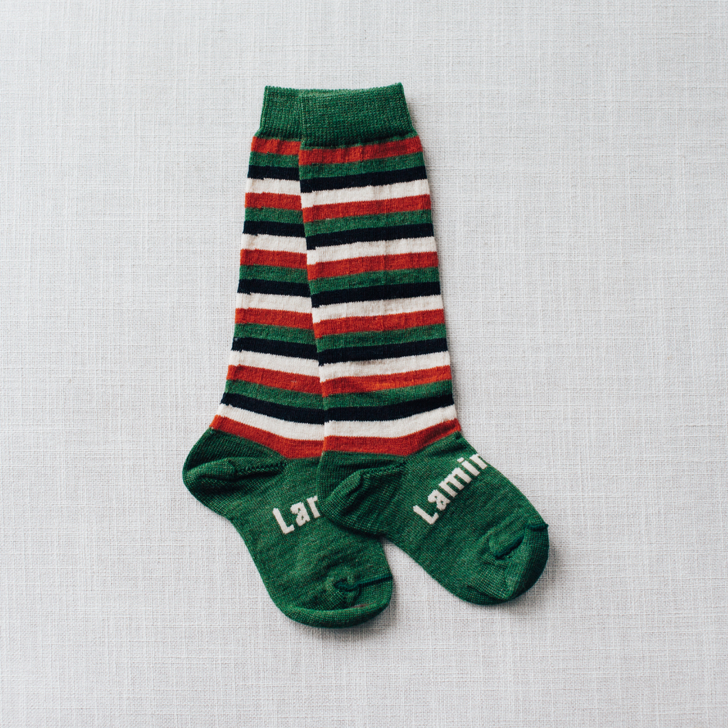 Lamington Merino Knee High Socks - Sleigh (Limited Edition) Size 2-4 years only
