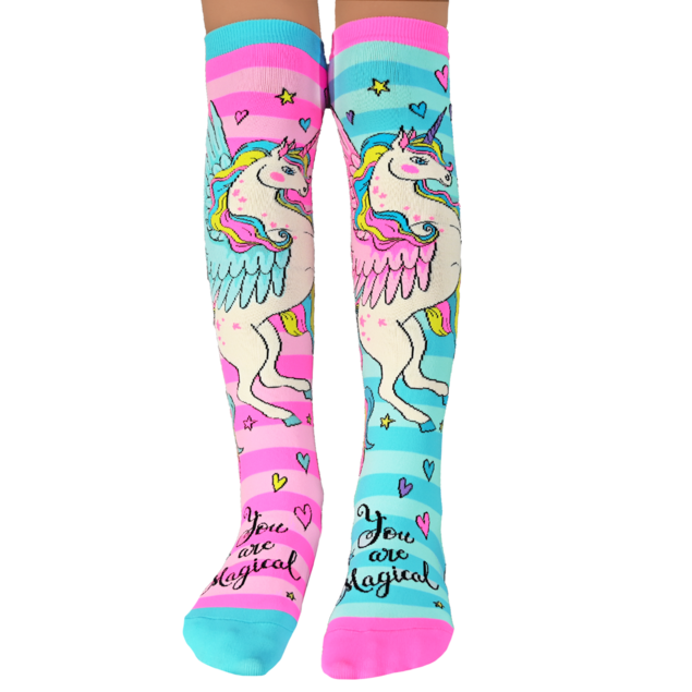 Madmia Sparkly Unicorn Socks - Size 3-5 years & 6-99 years