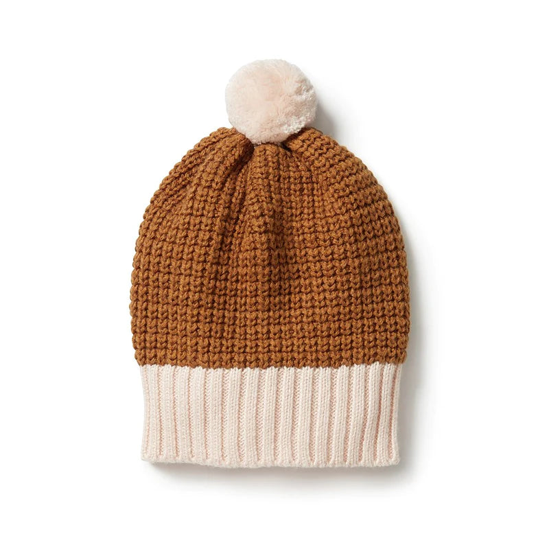 Wilson & Frenchy Knitted Spliced Hat - Spice