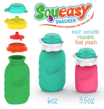 Load image into Gallery viewer, Squeasy Snacker Silicone Reusable Food Pouch - 6oz (180ml)
