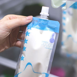 Cherub Baby Reusable Breast Milk Bags Thermosensor - 10 bags / 50 uses