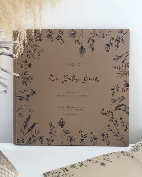 Marlee + Jo The Baby Book - Nature Collection - From Birth to baby's 5th Birthday