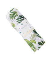 Load image into Gallery viewer, Little Unicorn Cotton Muslin Swaddle - Tropical Leaf
