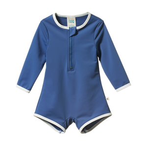 Nature Baby One Piece Bathing Trunks - Tide - Size 6-12 months