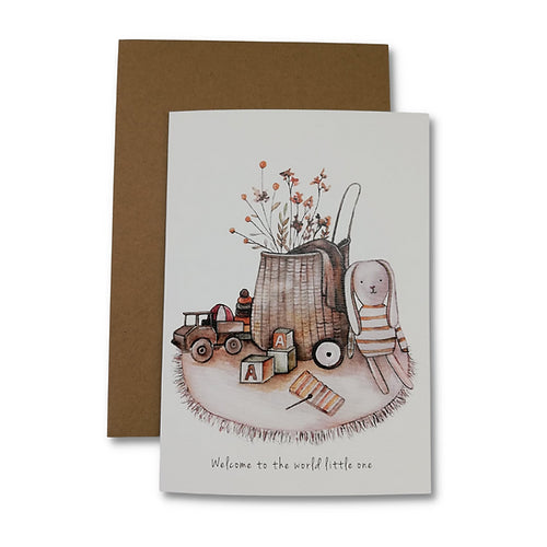 Mama + Me Welcome to the world little one Card