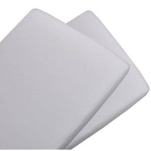Load image into Gallery viewer, Living Textiles Jersey Cradle Fitted Sheet, 2 Pack (White) - 47 x 92cm
