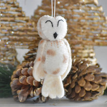 Load image into Gallery viewer, Tik Tak Design Owl Decoration - White
