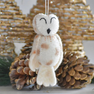 Tik Tak Design Owl Decoration - White
