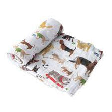 Load image into Gallery viewer, Little Unicorn Cotton Muslin Swaddle - Woof
