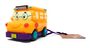Battat Pull Back Car Mini Wheeee-ls! Yellow Bus Gus