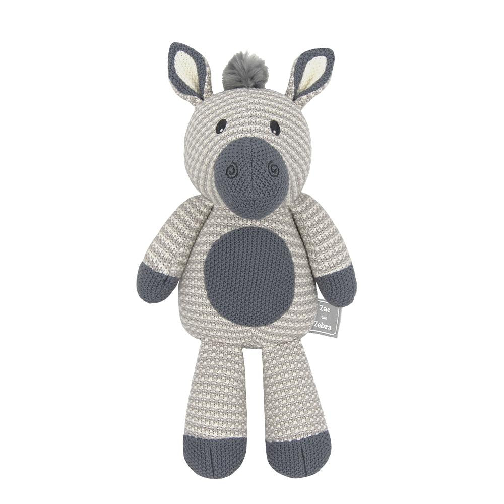 Living Textiles Knitted Toy - Zac the Zebra