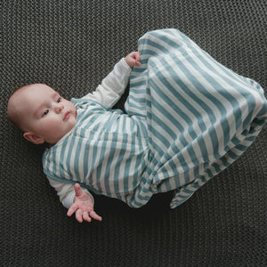 Woolbabe 3-Seasons Front Zip Sleeping Bag - Pebble - Sizes 3-24 months & 2-4 years